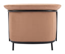 Zuo Modern Burry Accent Chair in Slate Gray/Tan