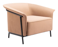 Zuo Modern Burry Accent Chair in Slate Gray/Tan