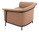 Zuo Modern Burry Accent Chair in Slate Gray/Tan