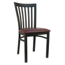 H&D Seating Schoolhouse Slat Back Metal Chair - Set of 2
