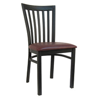 H&D Seating Schoolhouse Slat Back Metal Chair - Set of 2