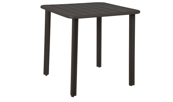 BFM Seating Vista 4-Leg Bar Height Table In Powder Coated Aluminum - Black Earth