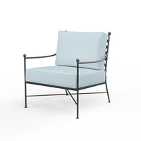 Sunset West Provence Wrought Iron Club Chair with Cushion