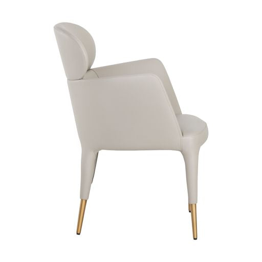 Sunpan Melody Dining Armchair Napa Stone / Napa Taupe