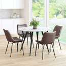 Zuo Modern Byron Dining Chair in Brown/Gray