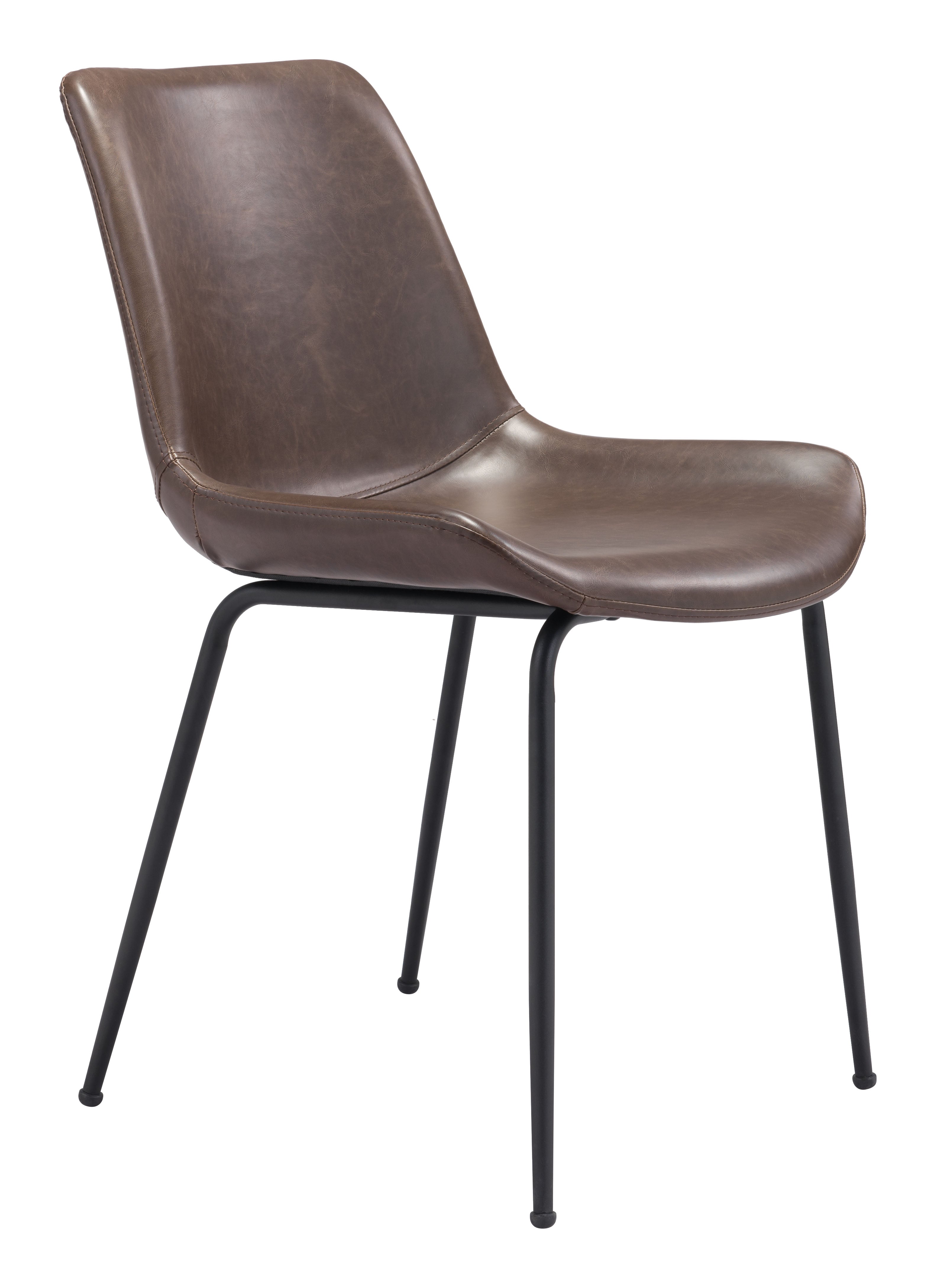 Zuo Modern Byron Dining Chair in Brown/Gray