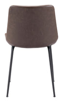 Zuo Modern Byron Dining Chair in Brown/Gray