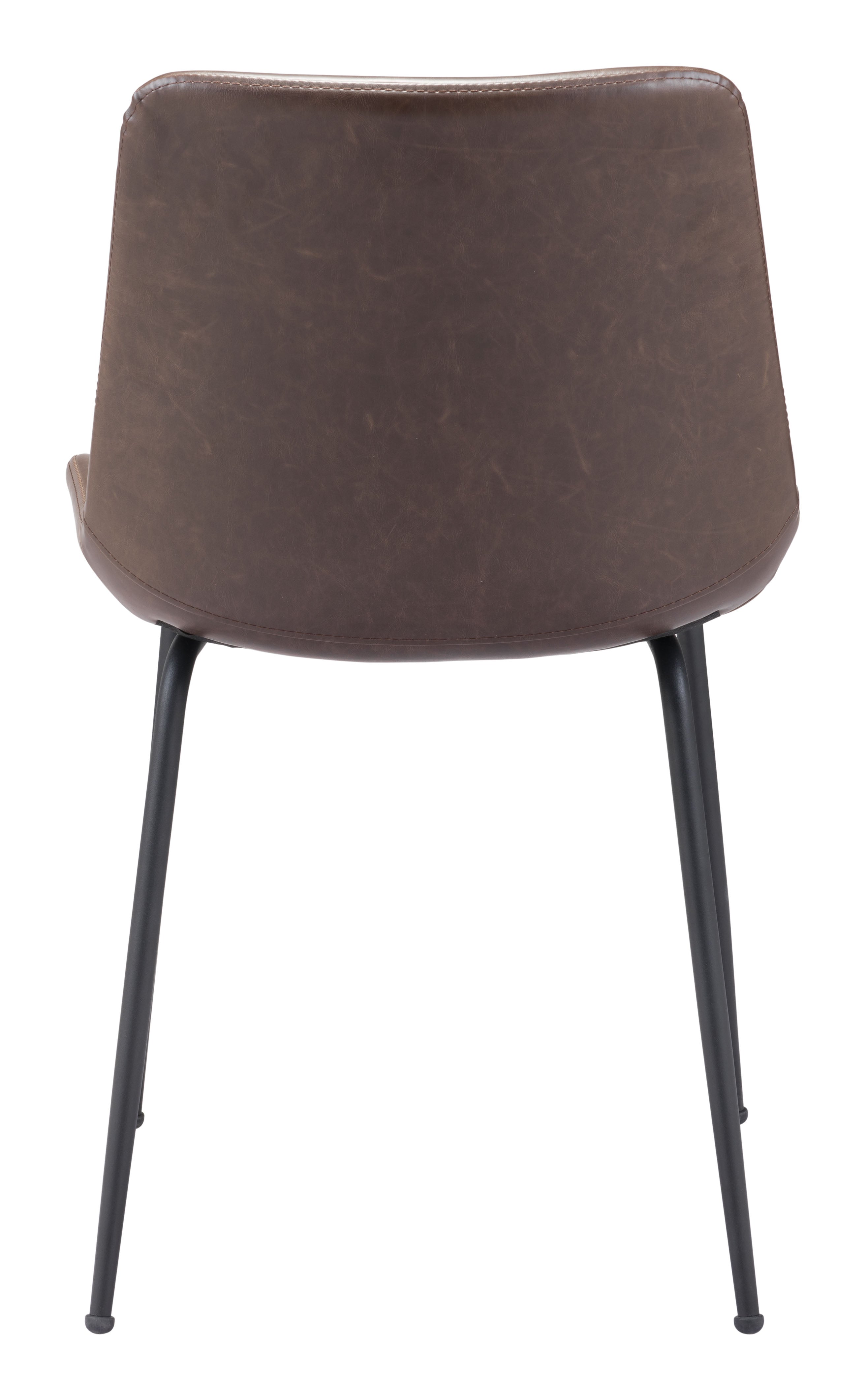 Zuo Modern Byron Dining Chair in Brown/Gray