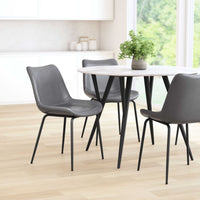 Zuo Modern Byron Dining Chair in Brown/Gray