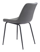 Zuo Modern Byron Dining Chair in Brown/Gray