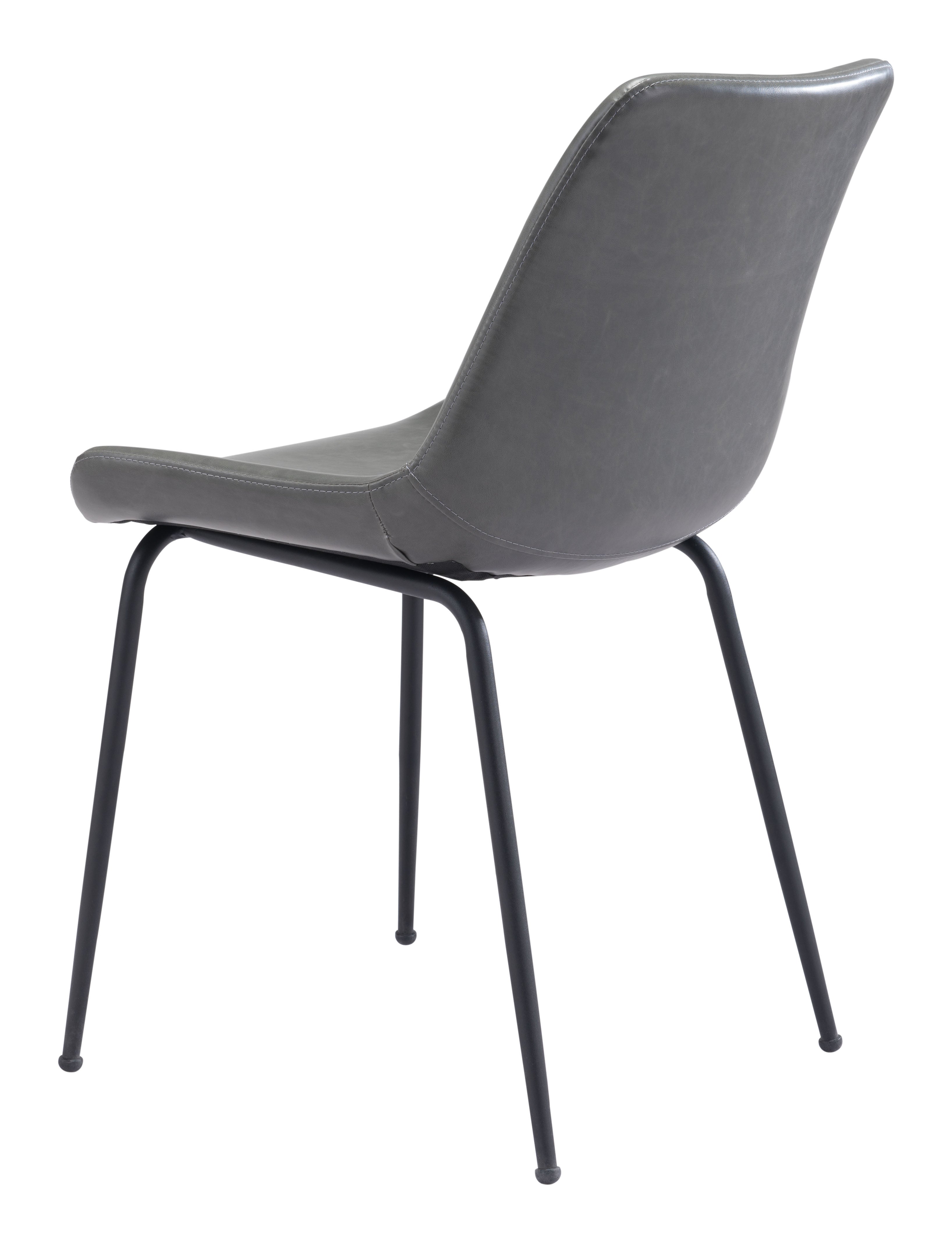 Zuo Modern Byron Dining Chair in Brown/Gray