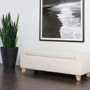 Sunpan Hartley Storage Bench in Distressed Nash Zebra / Natural - Moto Succo