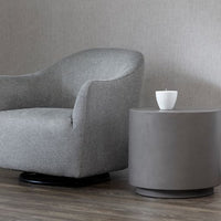 Sunpan Rubin End Table Black / Grey / Terrazzo