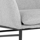 Sunpan Kasen Lounge Chair Belfast Heather Grey / Belfast Navy
