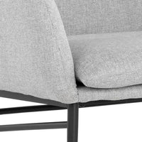 Sunpan Kasen Lounge Chair Belfast Heather Grey / Belfast Navy