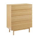 Greenington Monterey 4 Drawer High Chest, Wheat