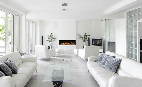 Amantii 50" Unit - 10 5/8" In Depth 3 Sided Glass Fireplace