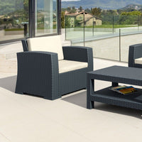 Compamia Monaco Resin Patio Club Chair with Cushion