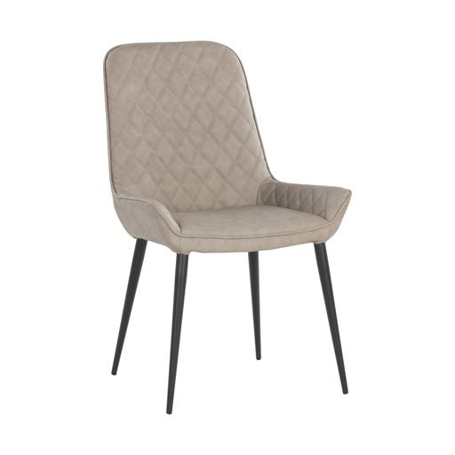 Sunpan Iryne Dining Chair in Bounce Nut / Bounce Smoke / Bounce Stone - Set of Two