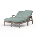 Sunset West Laguna Aluminum Double Chaise Lounge with Cushion