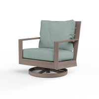 Sunset West Laguna Aluminum Swivel Club Rocker with Cushion