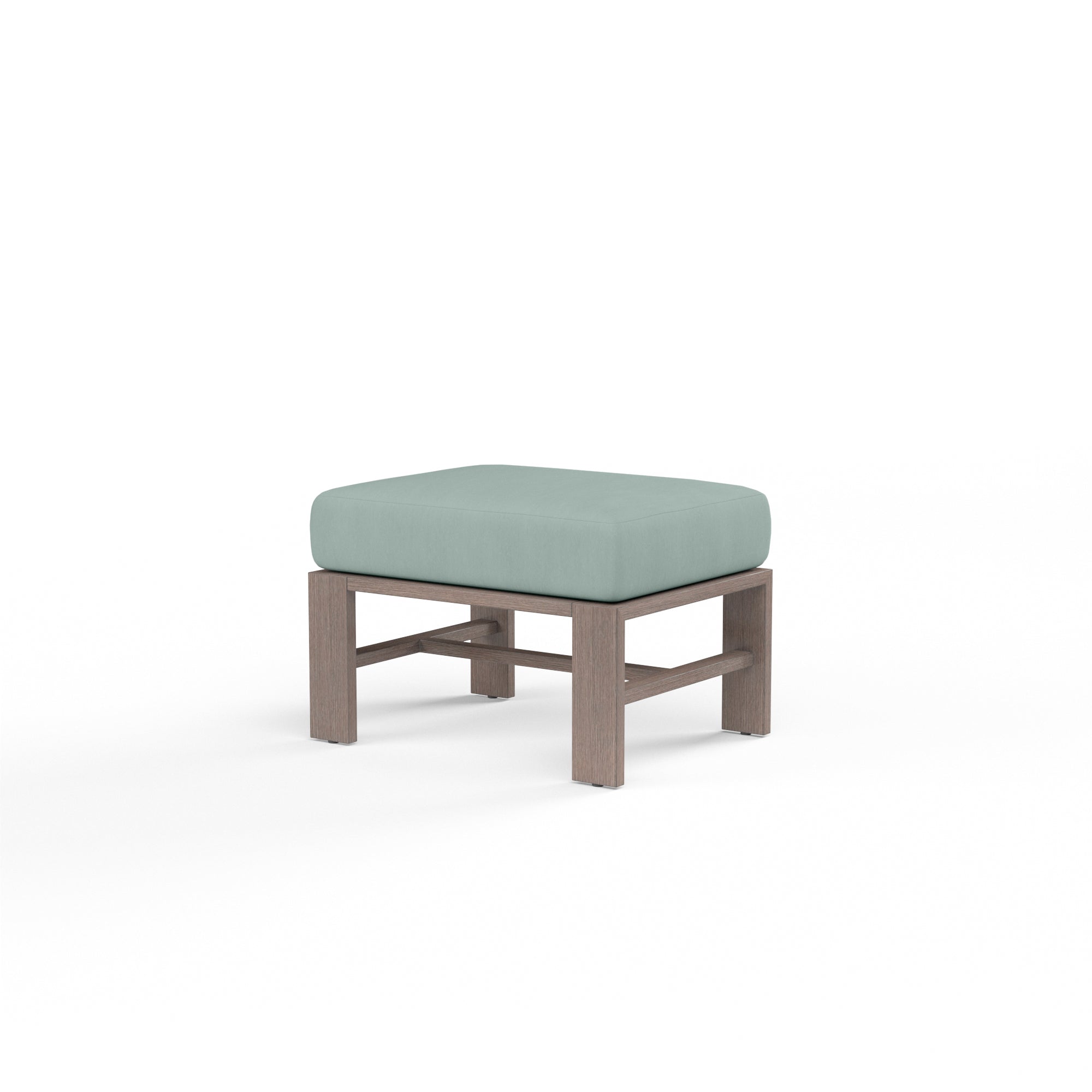 Sunset West Laguna Aluminum Ottoman with Cushion