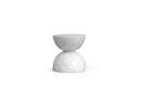 Azzurro Living Cabo Side Table With White Rock Concrete Frame And White Rock Concrete