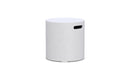 Azzurro Living Cabo Tank Cover Side Table With White Rock Concrete Frame And White Rock Concrete