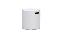 Azzurro Living Cabo Tank Cover Side Table With White Rock Concrete Frame And White Rock Concrete
