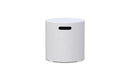 Azzurro Living Cabo Tank Cover Side Table With White Rock Concrete Frame And White Rock Concrete