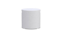 Azzurro Living Cabo Tank Cover Side Table With White Rock Concrete Frame And White Rock Concrete