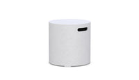 Azzurro Living Cabo Tank Cover Side Table With White Rock Concrete Frame And White Rock Concrete