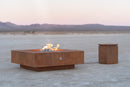 The Outdoor Plus Square Cabo Fire Pit - Stainless Steel