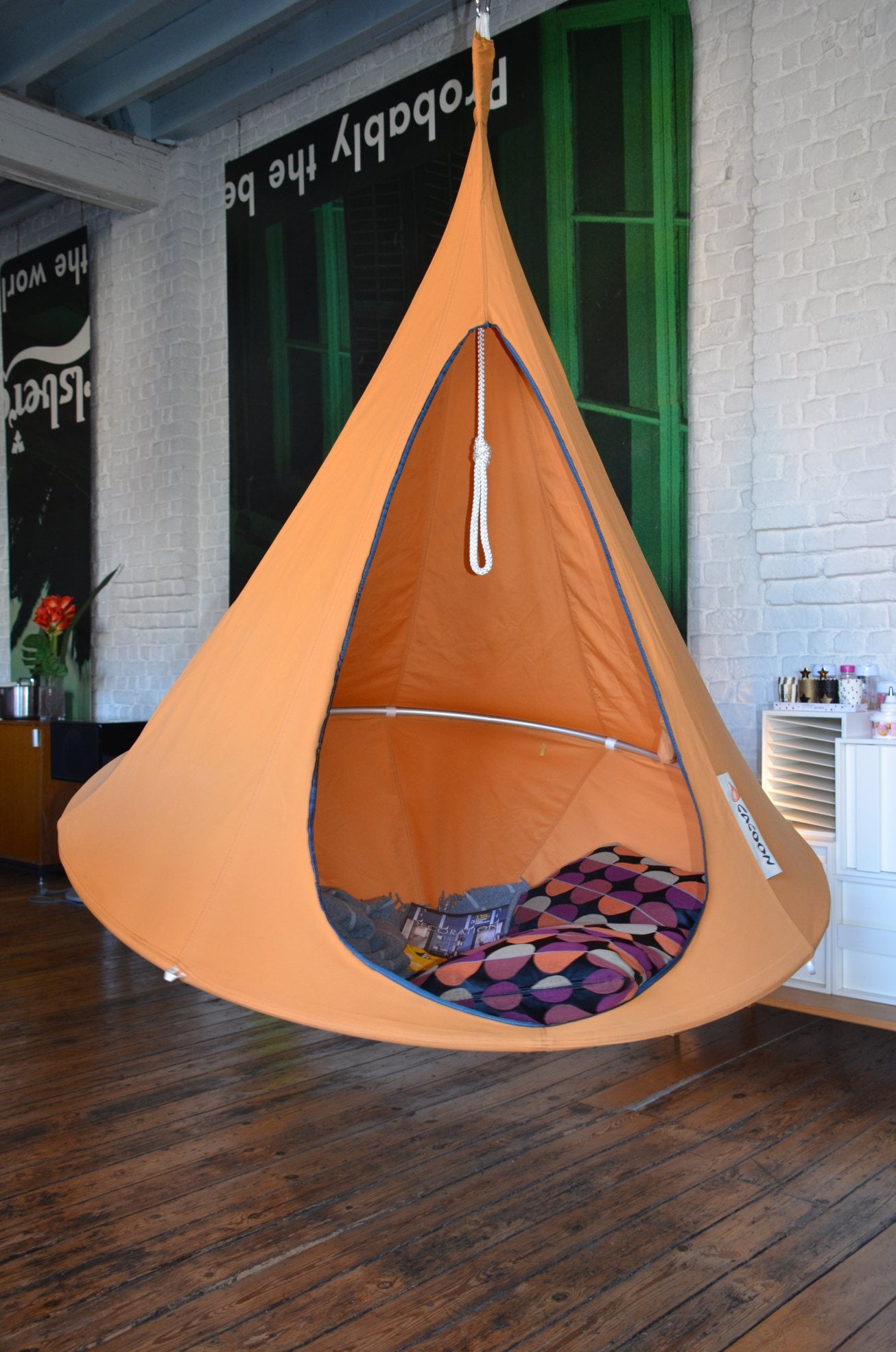Vivere Double Cacoon- Natural White/Leaf Green/Chili Red/Taupe/Turquoise/Sky Blue/Mango