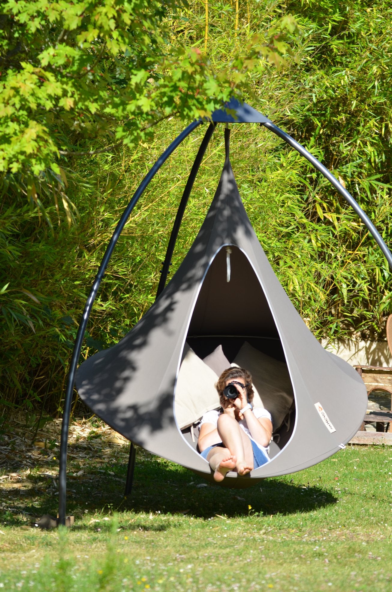 Vivere Double Cacoon- Natural White/Leaf Green/Chili Red/Taupe/Turquoise/Sky Blue/Mango