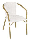 Florida Seating Aluminum Arm Chair with PVC Strap Back - CAPTIVA ARMCHAIR