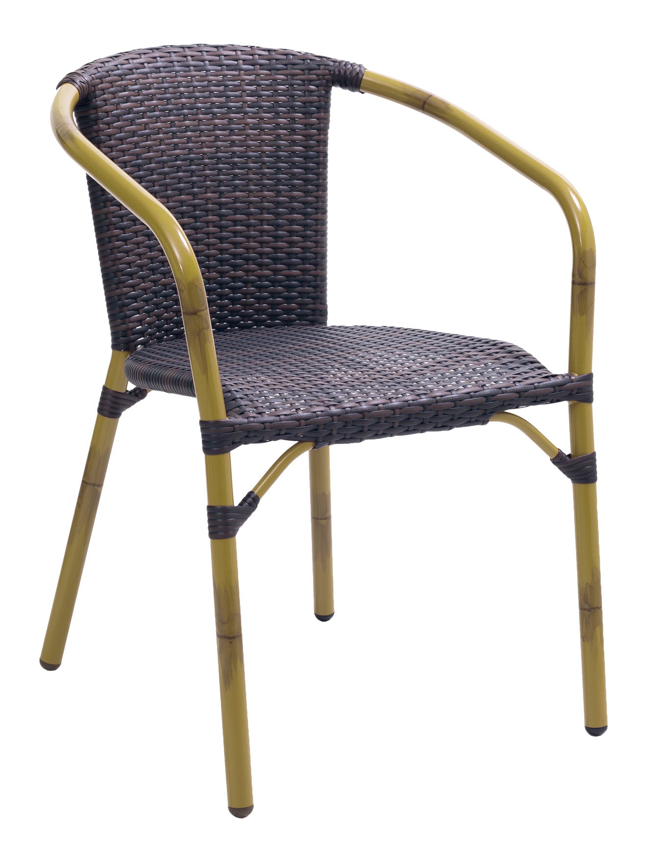 Florida Seating Aluminum Arm Chair with PVC Strap Back - CAPTIVA ARMCHAIR