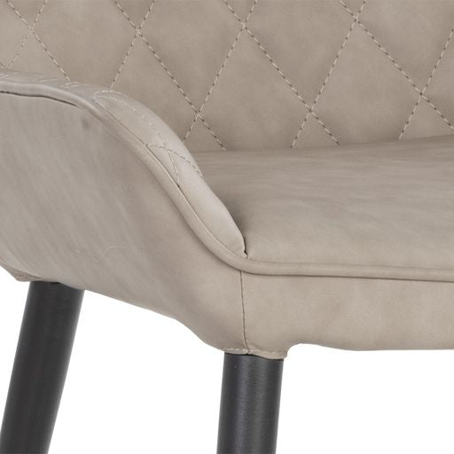 Sunpan Iryne Dining Chair in Bounce Nut / Bounce Smoke / Bounce Stone - Set of Two