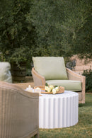 Sunset West Cambria Club Chair in Canvas Canvas with Self Welt
