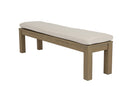 Sunset West Dining Bench in Coastal Teak