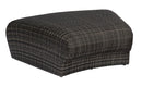 Woodard Genie Curved Backless Bench/Ottoman