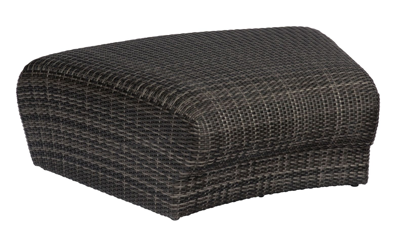 Woodard Genie Curved Backless Bench/Ottoman