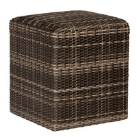 Woodard Et Cetera Woven Reticulated Cube in Calico