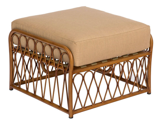 Woodard Cane Ottoman