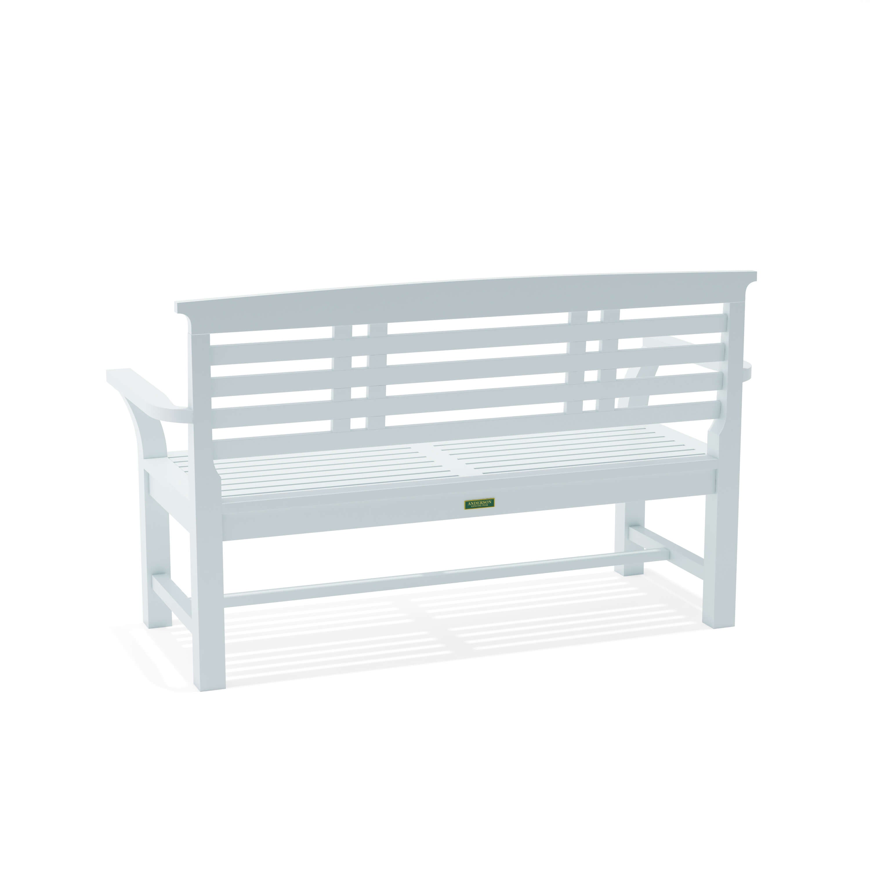 Anderson Teak Sakura 2-Seater Teak Bench In White Finish