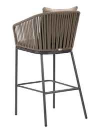 Florida Seating Powder Coated Aluminum Barstool - CAPTIVA BARSTOOL
