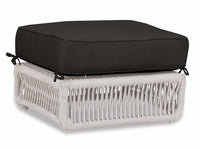 Sunset West Dana Rope Ottoman with Cushion