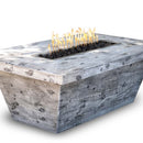 The Outdoor Plus Carson Wood Grain Fire Pit