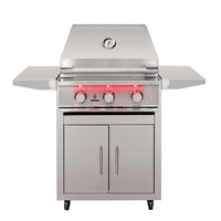 TrueFlame Deluxe Cart With Fold-Down Side Shelves - KD (Fits TF25/TFE25)