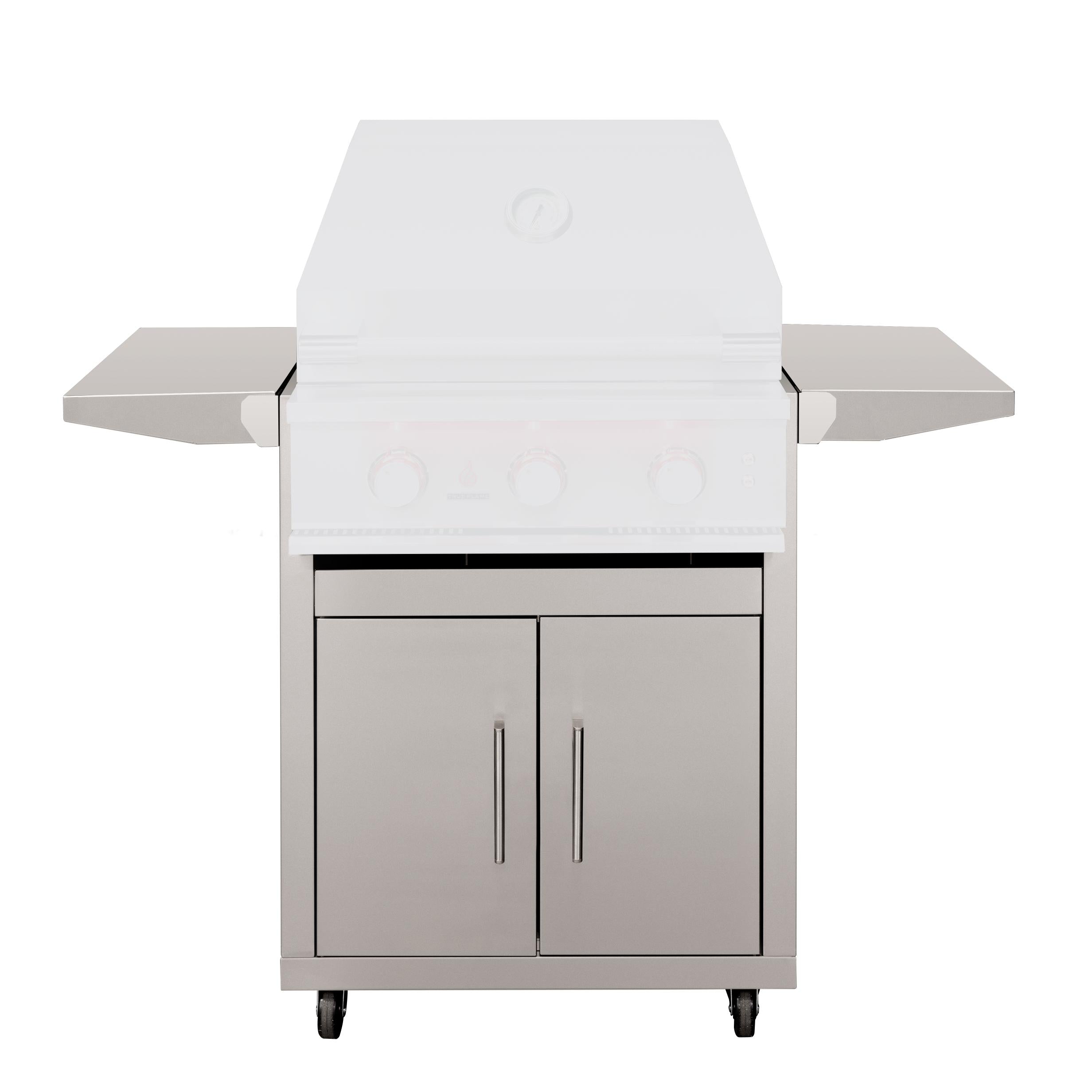 TrueFlame Deluxe Cart With Fold-Down Side Shelves - KD (Fits TF25/TFE25)